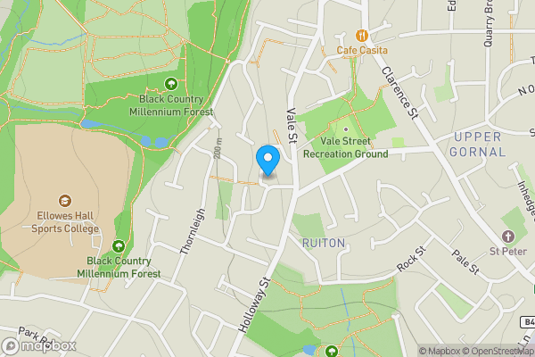 Map location for Land to the rear of 20 - 26 Duke Street, Dudley DY3 2DJ