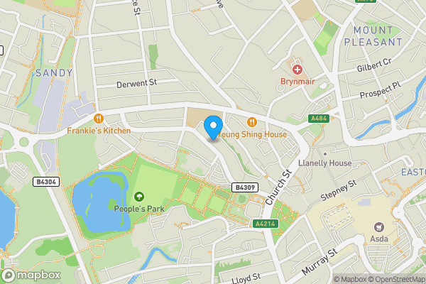 Map location for 60 Coleshill Terrace, Llanelli, Dyfed, SA153DA