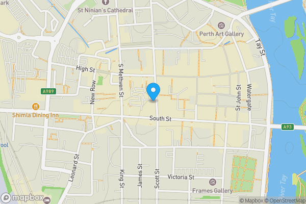 Map location for 23 Scott Street, Perth, Perthshire PH1 5EH