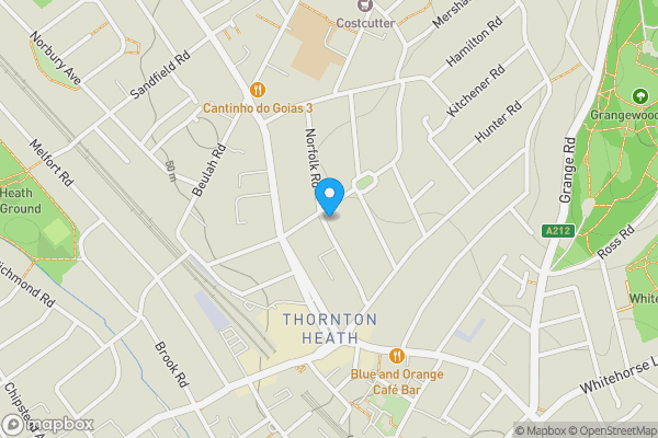 Map location for Flat B, 14 St Pauls Road, Thornton Heath, CR7 8NB