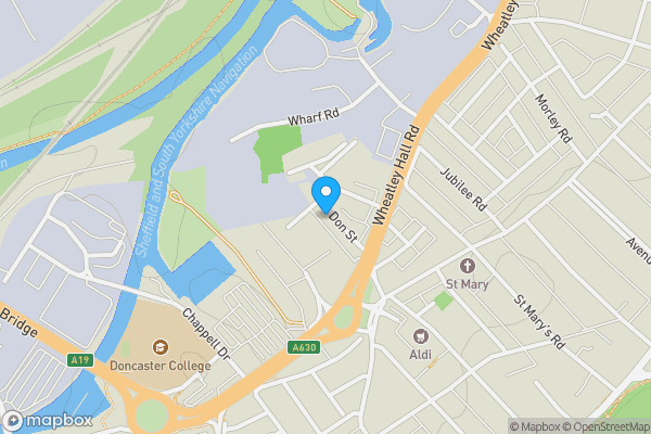 Map location for 50, Don Street, DONCASTER, South Yorkshire, DN1 2SF