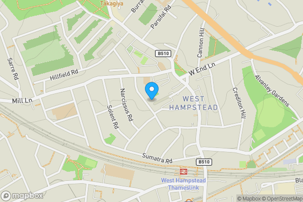 Map location for 13 West Cottages, West End Lane, West Hampstead, London, NW6 1RJ