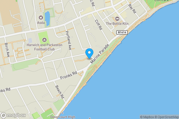 Map location for The Hotel Continental, 28 & 29, Marine Parade, Harwich, Essex, CO12 3RG