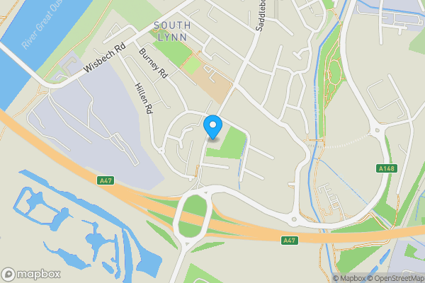 Map location for 217 Saddlebow Road, King's Lynn, Norfolk PE30 5BW