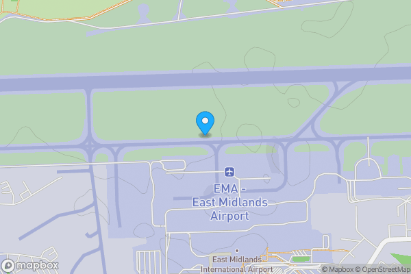 Map location for East Midlands Airport, Buildings 65, 65A, 65B, 65C and Land adjoining, Castle Donington, Derby, Derbyshire, DE74 2SA