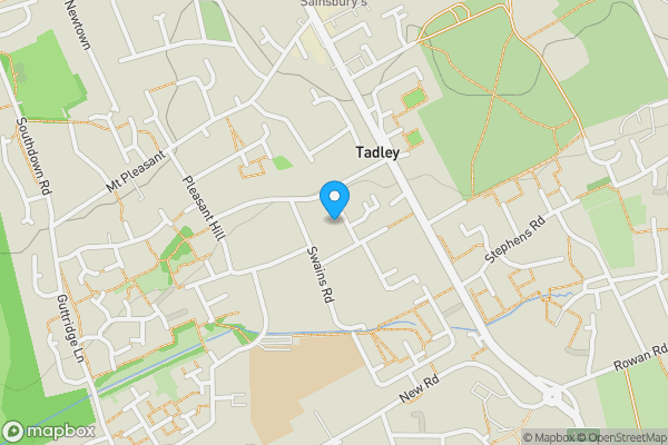 Map location for Land Adjacent to 9 Harmsworth Road, Tadley, Hampshire, RG26 4NB