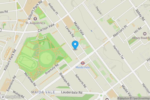 Map location for Flat D, 186 Randolph Avenue, Maida Vale, London W9 1PE