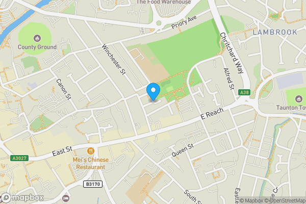 Map location for Gloucester Street, Taunton, Somerset, TA1 1TA