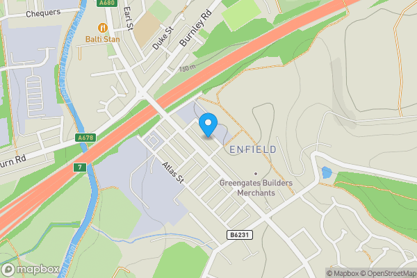 Map location for 36 William Street, Clayton Le Moors, Accrington, Lancashire, BB5 5EB