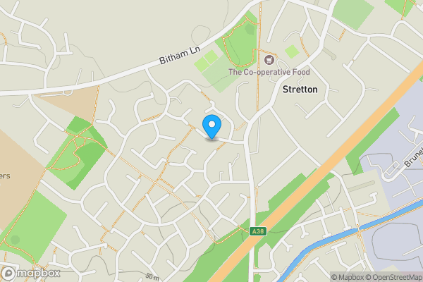 Map location for 14 Caernarvon Close Stretton, Burton-On-Trent, Staffordshire, DE13 0ET