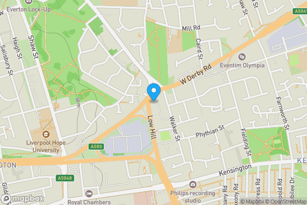 Map location for Apartment 427 88 Low Hill, Liverpool, Merseyside, L6 1AX