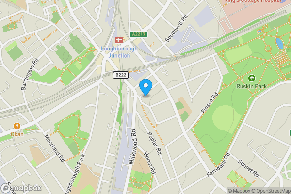 Map location for 27 Wingmore Road, Herne Hill, London, SE24 0AS