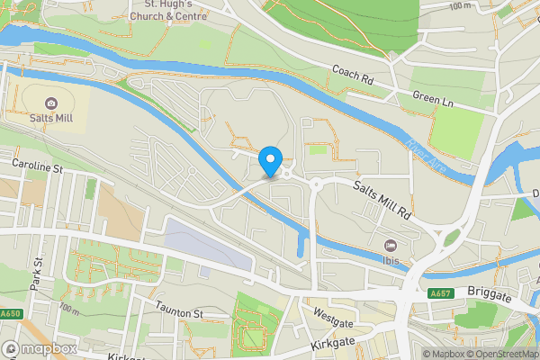 Map location for Apartment 214 VM2, Salts Mill Road, Shipley, BD17 7DD