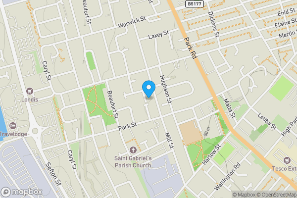 Map location for Land &amp; Buildings Off Rutter Street, Liverpool L8 6AG