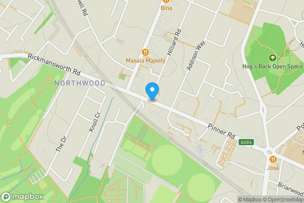 Map location for 142, Pinner Road, Northwood, HA6 1BN