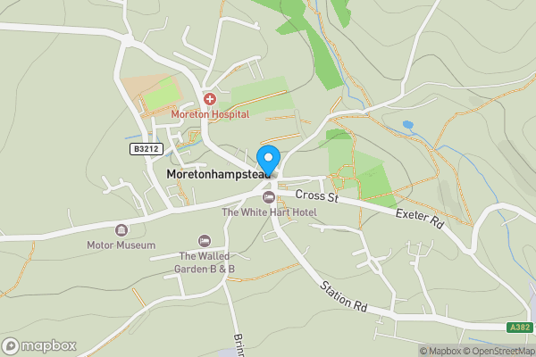 Map location for Wray Farm, Moretonhampstead Road, Lustleigh, Newton Abbot, Devon, TQ13 9SN
