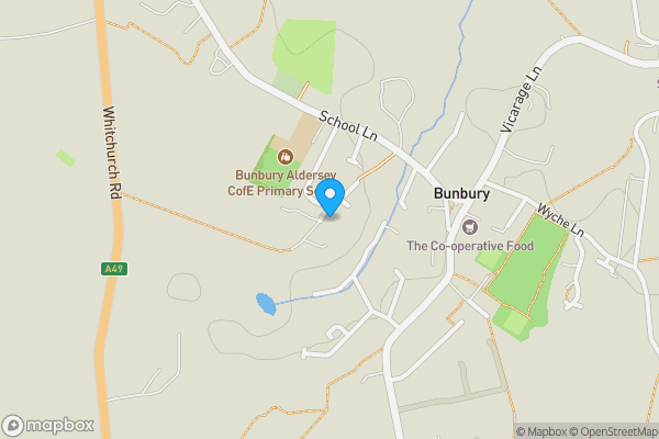 Map location for Brook Cottage , Sadlers Lane , Bunbury , CW6 9NU