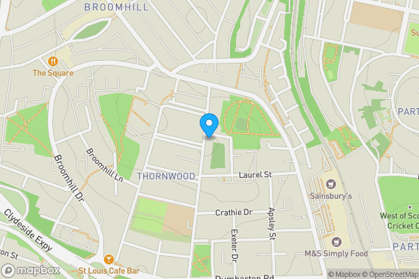 Map location for 0/1, 21 Laurel Place, Glasgow, Glasgow City G11 7RF