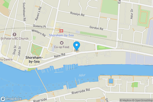 Map location for 388 Brighton Road, Shoreham-by-sea, West Sussex, BN43 6RE