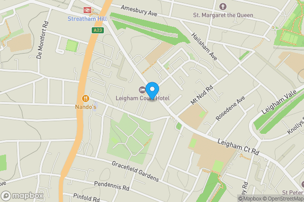 Map location for Flat M, The Lodge, 22 Leigham Court Road, Streatham, London, SW16 2PL