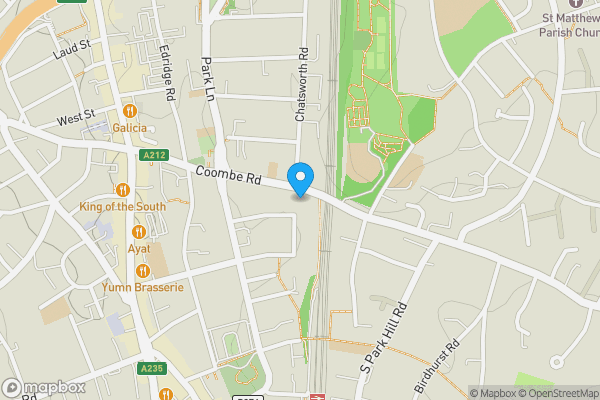 Map location for 30 Coombe Road, Croydon, Surrey, CR0 1BP