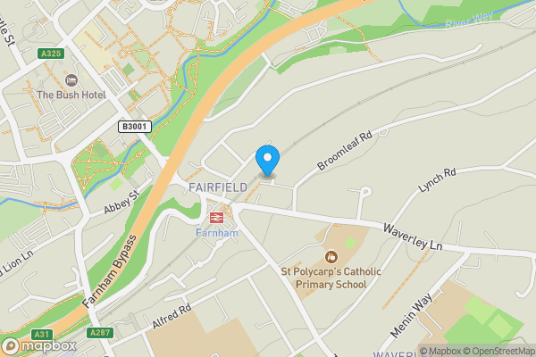 Map location for Hones Yard, 1 Waverley Lane, Farnham, Surrey, GU9 8BB