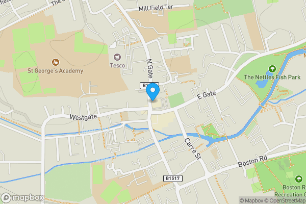 Map location for 2, Northgate, Sleaford, Lincolnshire, NG34 7BL