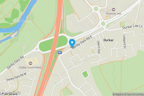 Map location for Denby Dale Road East, Wakefield, West Yorkshire, WF4 3AE