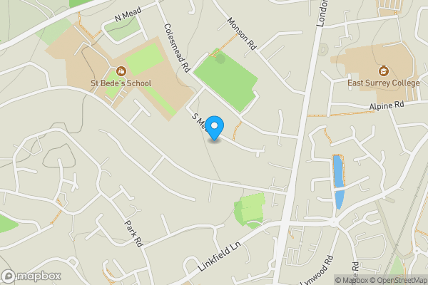 Map location for 31 South Mead , Redhill, RH1 2EL