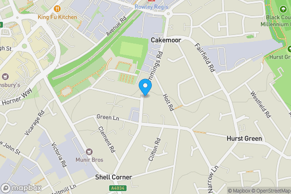 Map location for 77 Nimmings Road, Halesowen, B62 9JF