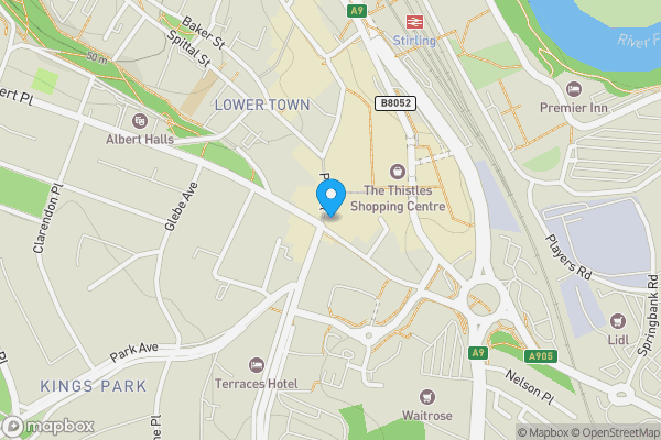 Map location for Santander 49 - 51 Port Street Stirling FK8 2EW