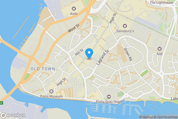 Map location for 87 High Street, Poole, Dorset, BH15 1AH