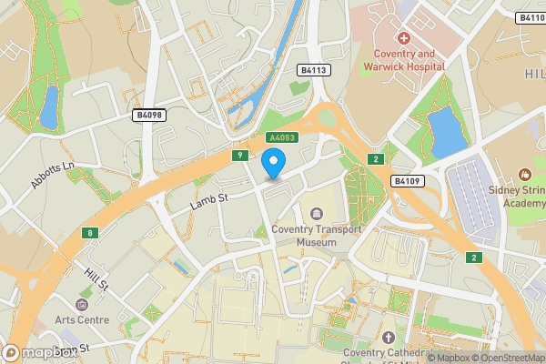 Map location for Jesson House, Tower Street, Coventry, CV1 1JN