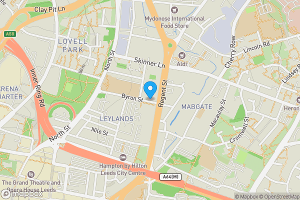 Map location for 2 Leylands Road, Leeds, West Yorkshire, LS2 7QJ