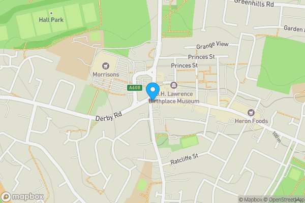 Map location for 4 Nottingham Road, Eastwood, Nottingham, NG16 3NQ