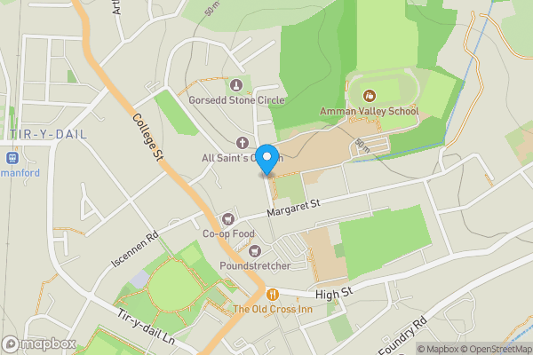 Map location for Dyfed Army Cadets Force Building, 
Church Street, Ammanford, SA18 2NP