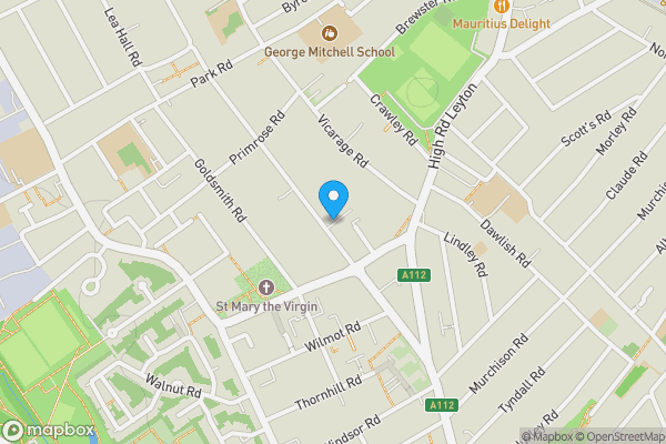Map location for Flat 2, 57-59 Grange Park Road, London, E10 5ER