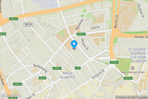 Map location for Flat 105, 15 Hatton Garden, Liverpool L3 2HA