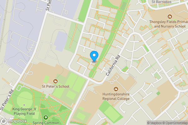 Map location for 11 Hawthorn House, Saunders Close, Huntingdon PE29 7AJ