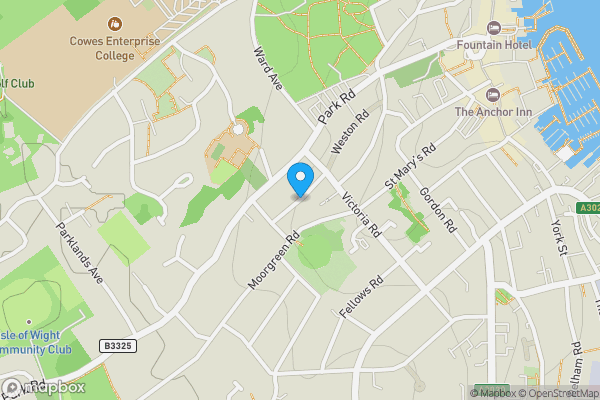 Map location for Albert Street, COWES, Isle of Wight, PO31 7ND
