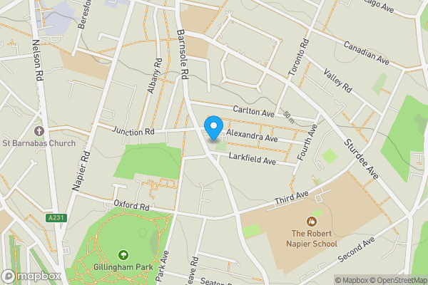 Map location for Canada House, Alexandra Avenue, Gillingham, Kent ME7 4JL