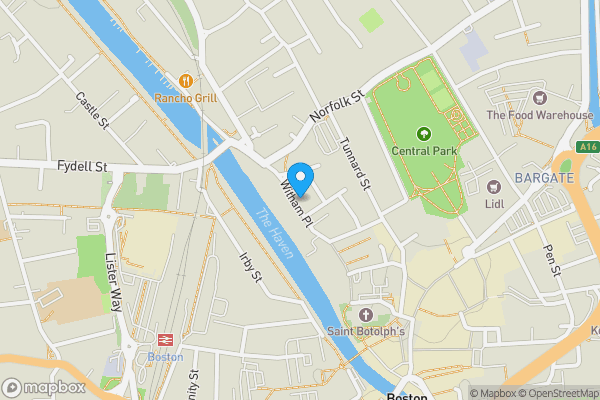 Map location for 9 Witham Place, Boston, Lincolnshire, PE21 6LG