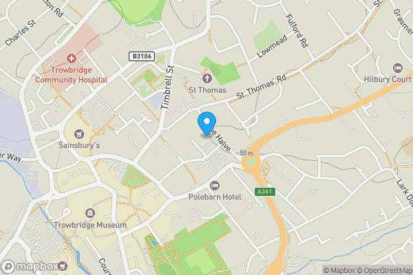 Map location for 6 Dorset House, 3 The Halve, Trowbridge, BA14 8SA