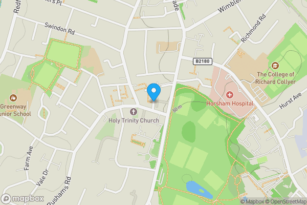 Map location for 11 Lynwood Court, Rushams Road, Horsham, West Sussex, RH12 2QA