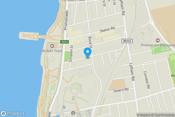 Map location for Atlantic Hotel, 27, Blackpool, Blackpool, FY4 1HJ