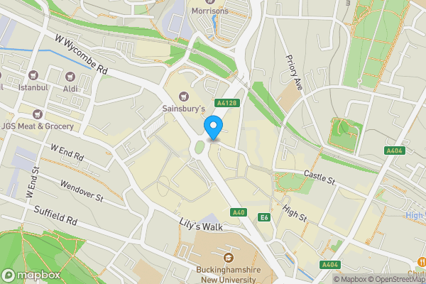 Map location for Regents House, 44-45 Oxford Street, High Wycombe, Buckinghamshire, HP11 2DJ