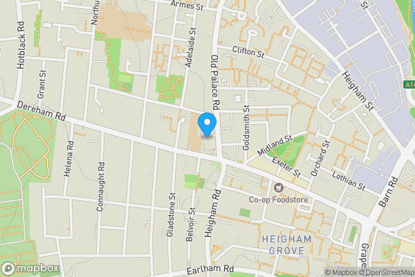 Map location for 15 Old Palace Road, Norwich, Norfolk, NR2 4JE