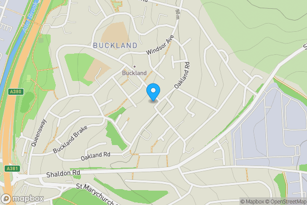 Map location for 81 Oakland Road, Newton Abbot, Devon TQ12 4EE