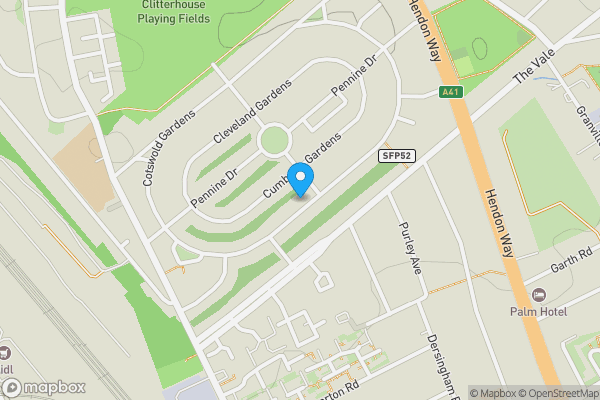 Map location for 90 Cheviot Gardens, Cricklewood, London, NW2 1QA