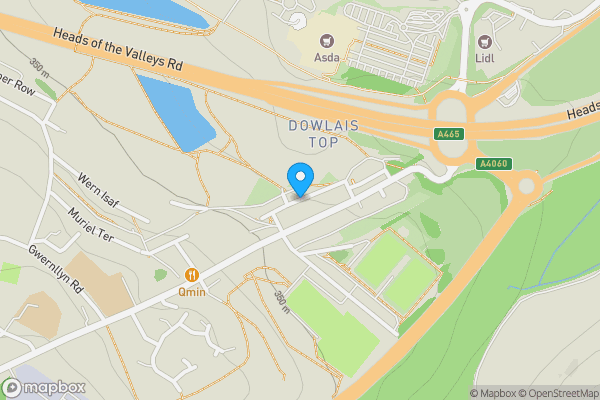 Map location for Dowlais Stores, Station Terrace, Dowlais, Merthyr Tydfil, Mid Glamorgan, CF48 3PU